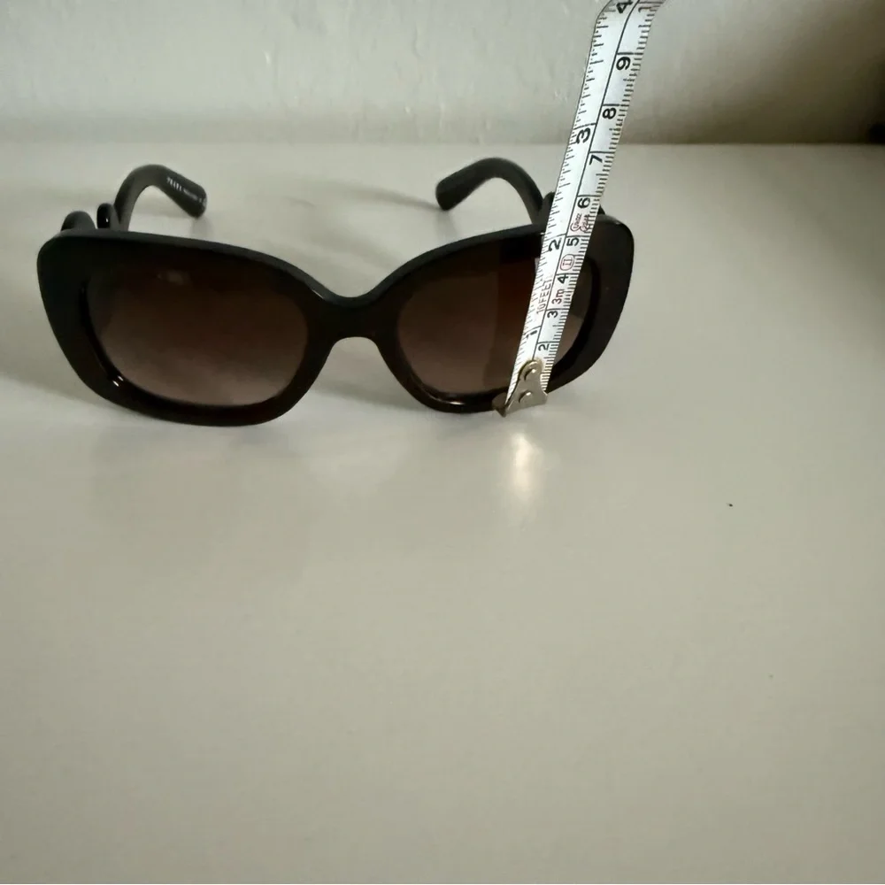 Prada SPR 27O Black Sculptural Swirl Arm Sunglasses Italy - Picture 13 of 14